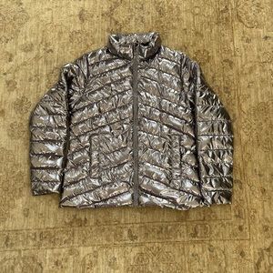 Zara kids metallic jacket, Size 13-14, can also be women’s XS, NWOT